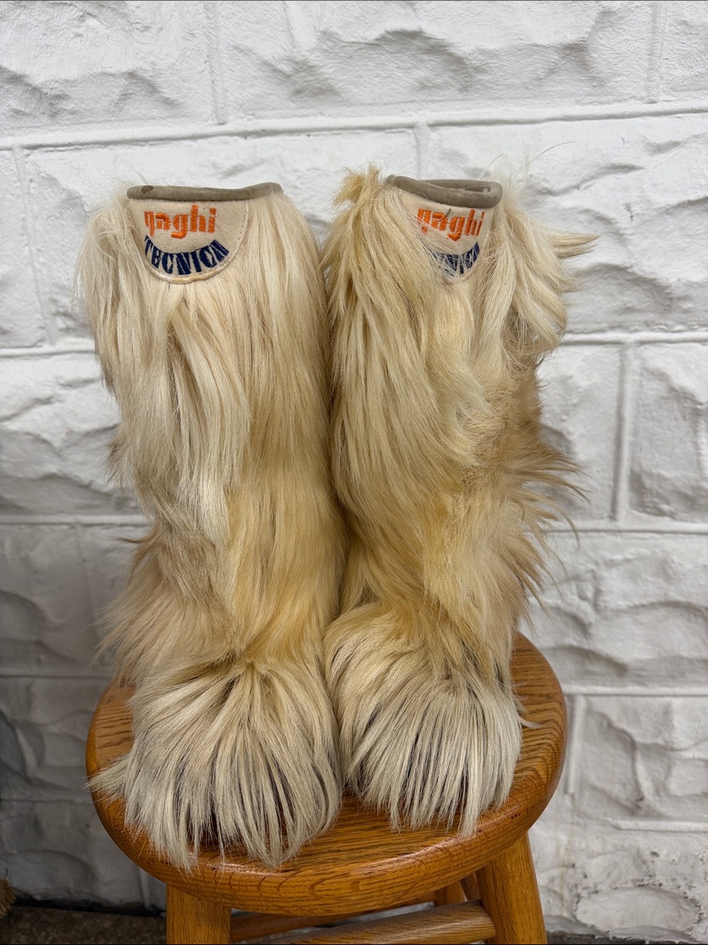 Vintage Tecnica Yaghi SD Women's Goat Hair Snow Boots Size US 7 EU 36